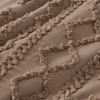 Tufted comforter detail, Brown