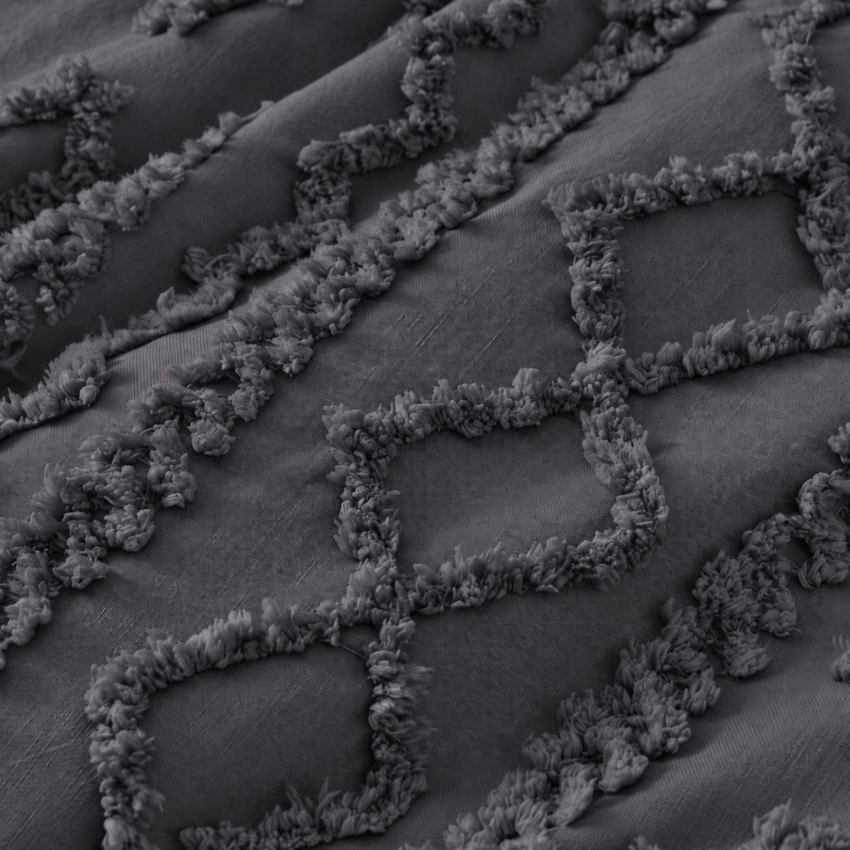 Tufted comforter detail, Dark Grey