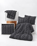 Tufted comforter detail, Dark Grey