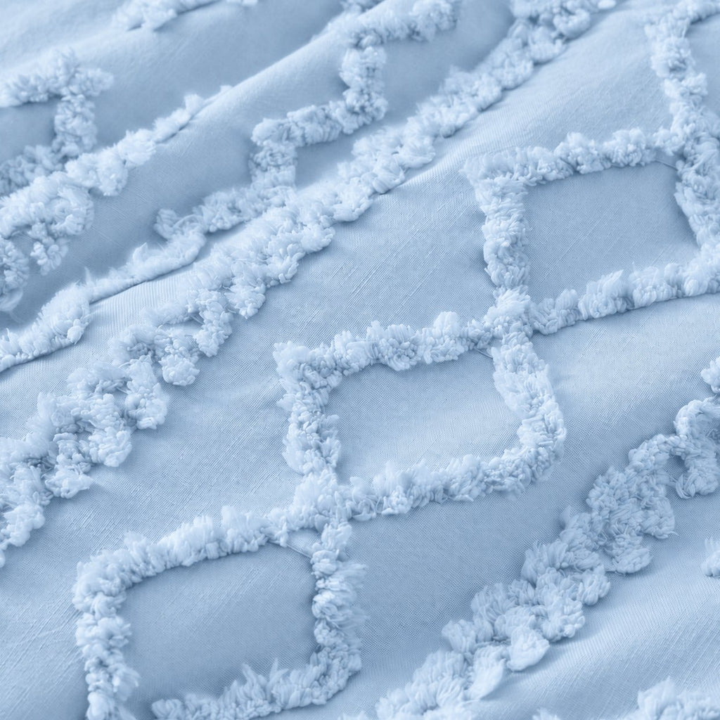 Tufted comforter detail, Dusty Blue