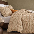 Tufted comforter detail, Khaki