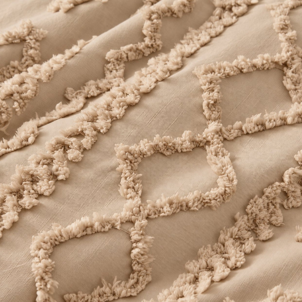 Tufted comforter detail, Khaki