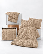 Tufted comforter detail, Khaki