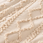 Tufted comforter detail, Oatmilk