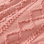 Tufted comforter detail, Pink