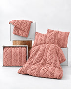 Tufted comforter detail, Pink