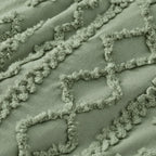 Tufted comforter detail, Sage Green